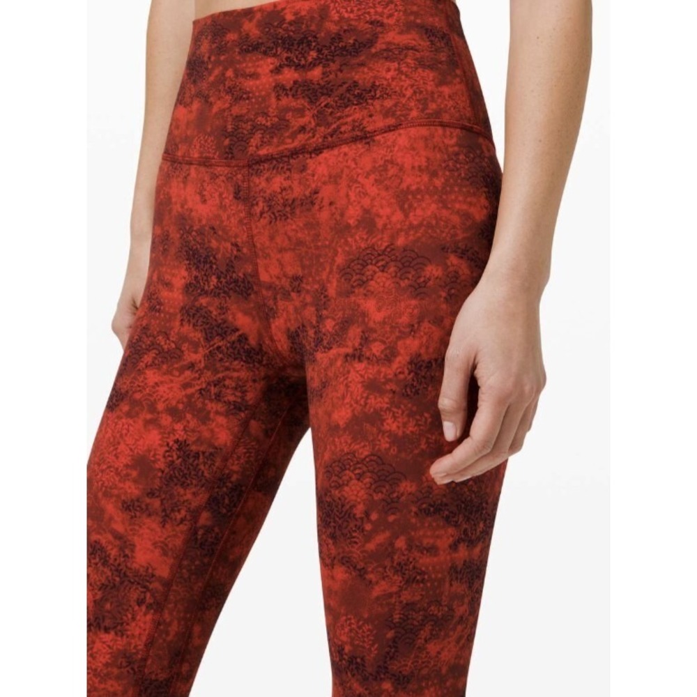 Lululemon Align Pant 28" *Lunar New Year Intricate Oasis Multi Size 4 Gold Logo - Picture 5 of 11